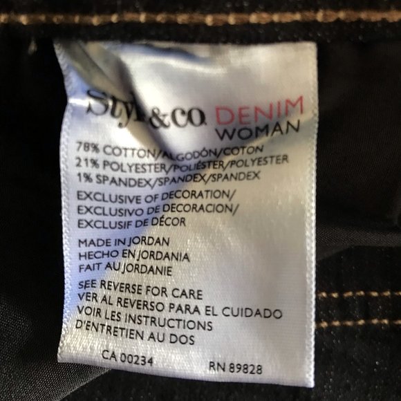 NEW Style & Co Plus Natural Fit Higher Rise Jeans - Picture 14 of 14